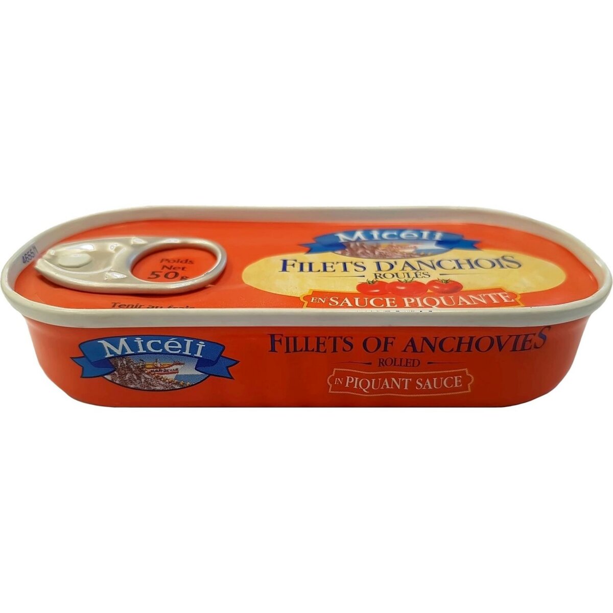 MICELI Filets d'anchois roulés sauce piquante 50g