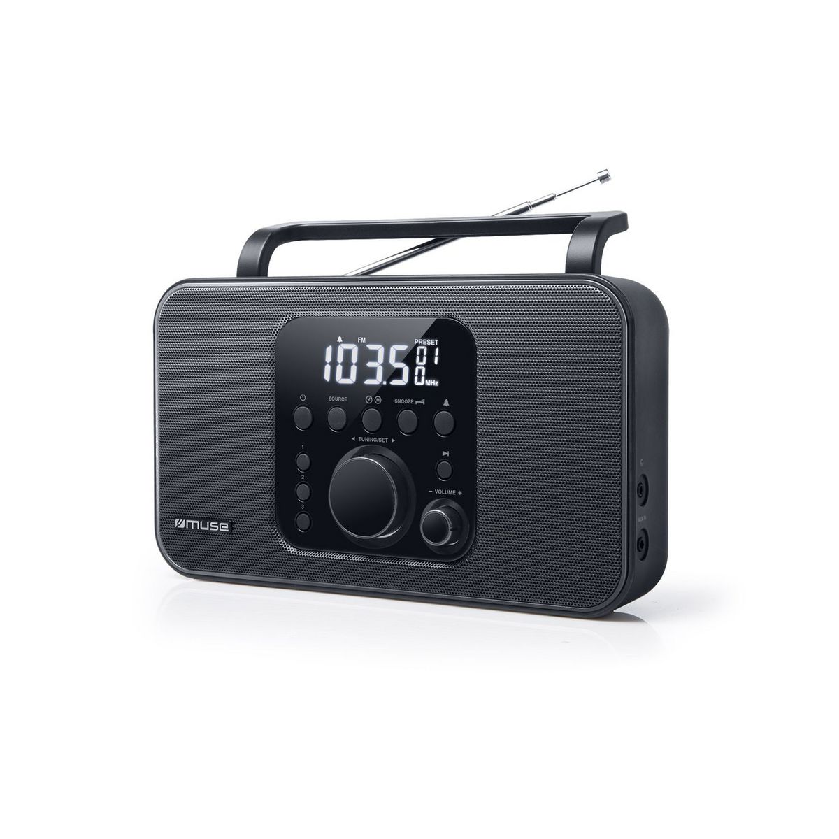 MUSE Radio portable analogique - Noir - M-091R
