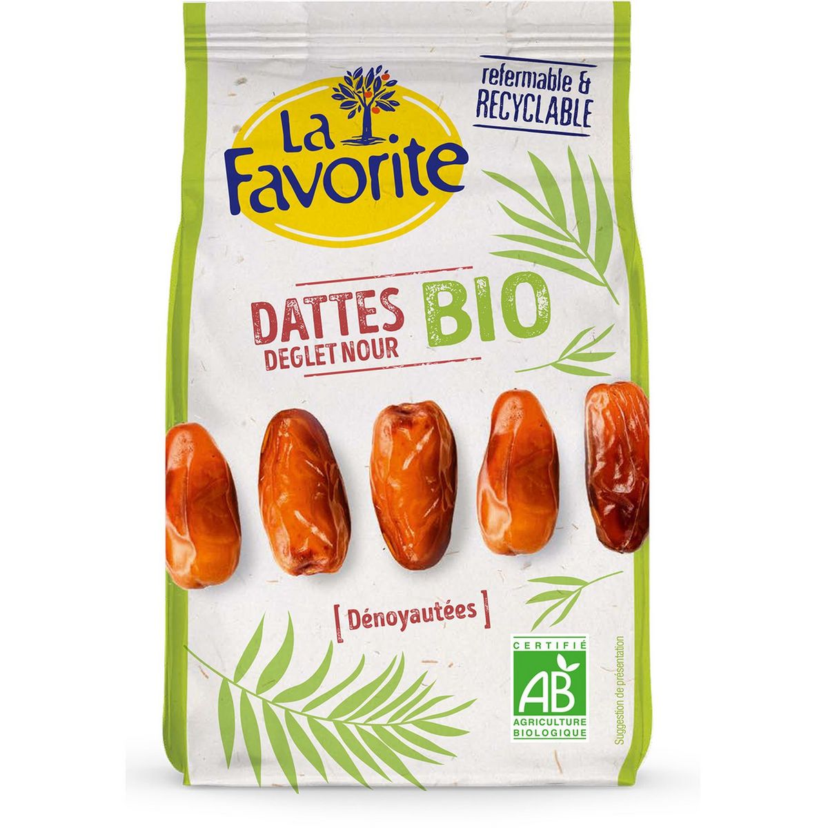 LA FAVORITE Dattes Deglet Nour sans sucres ajoutés 350g