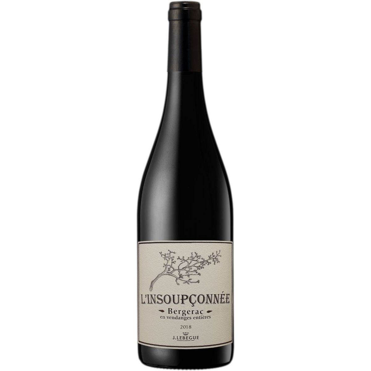 insoupçonnée 2018 -75cl 75cl Bergerac vendanges entières insoupçonnée 2018