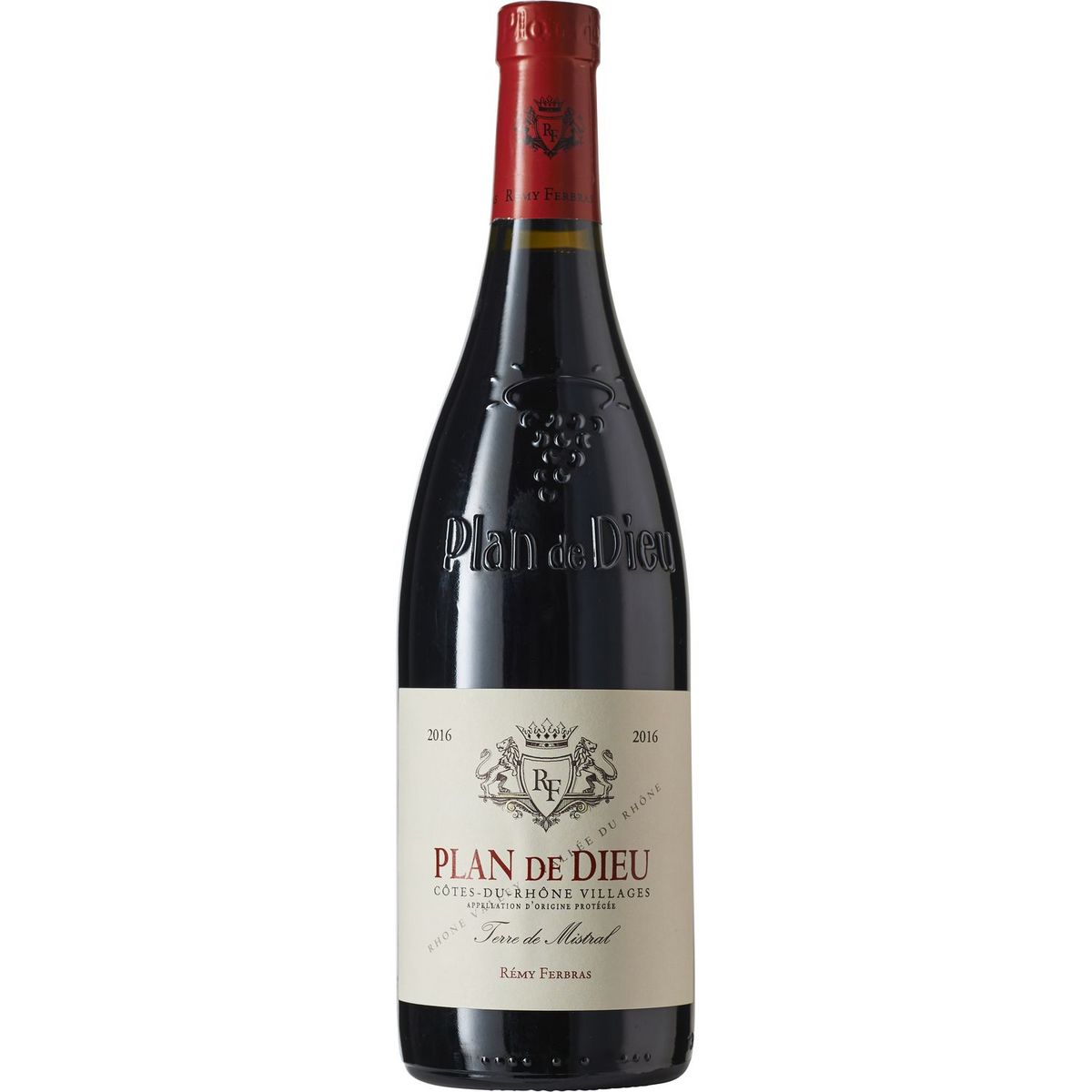 Vin rouge Plan de Dieu Rémy Ferbras Côtes du Rhône Villages 2016 75cl