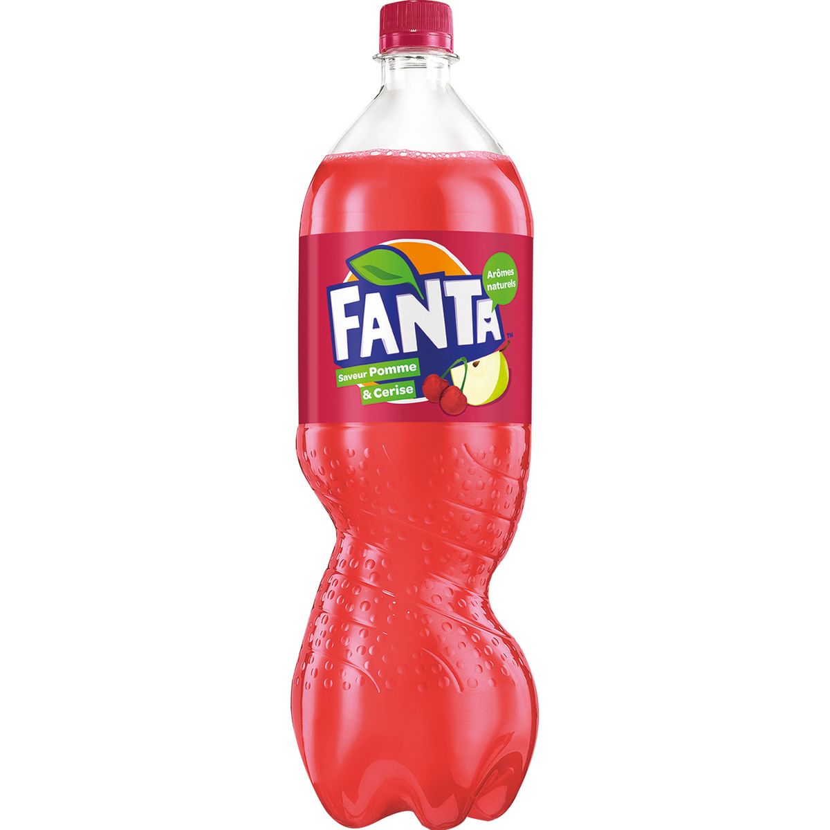 FANTA Boisson gazeuse saveur pomme-cerise avec sucre et édulcorant 1,5l
