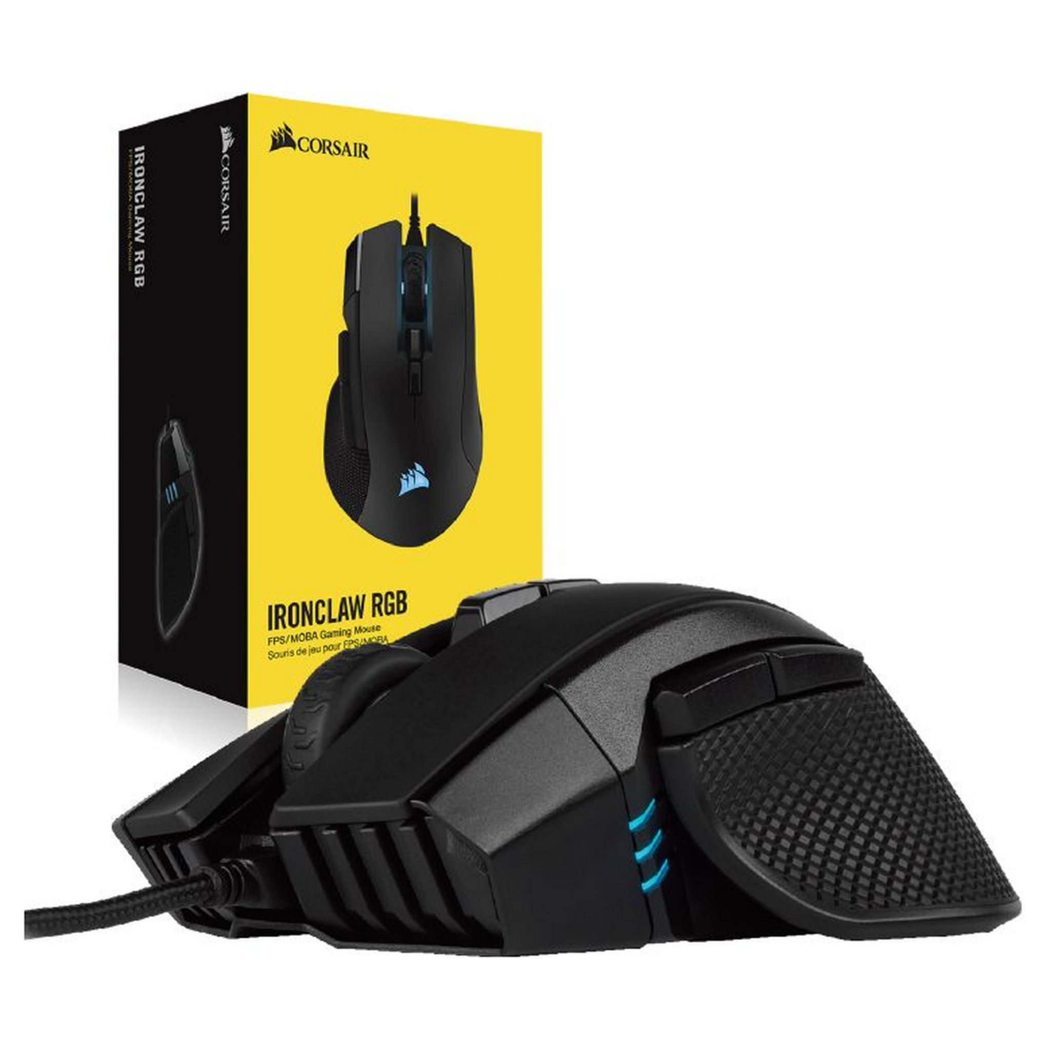 Voir la diapositive 9 : CORSAIR Souris Gaming IRONCLAW RGB Noire