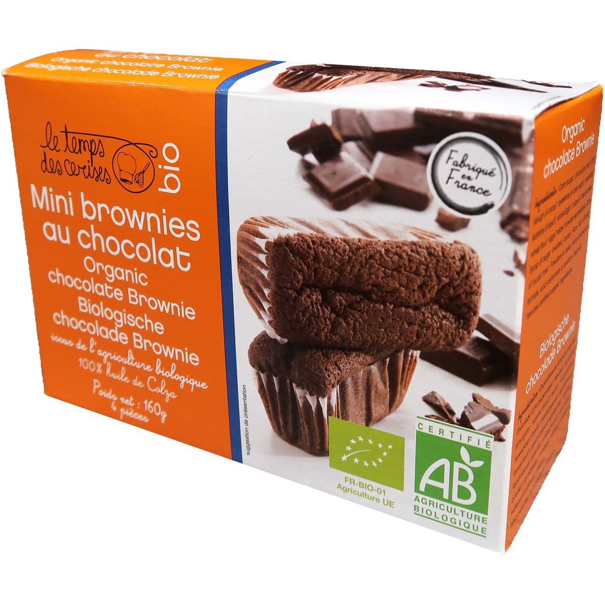 France Cake mini brownies au chocolat bio 4x40g