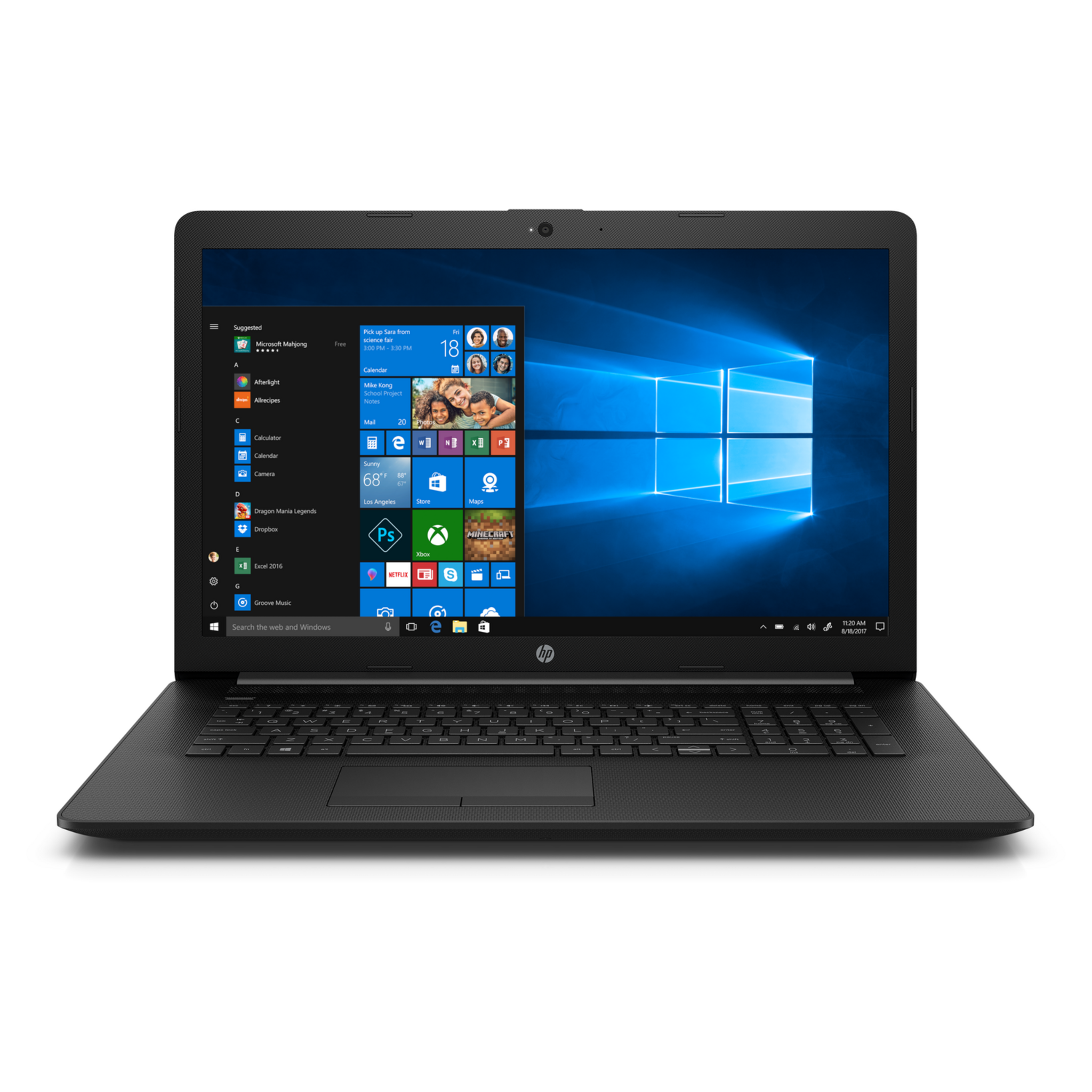 Voir la diapositive 1 : HP Ordinateur portable 17-CA2031NF Noir - 17.3 Pouces