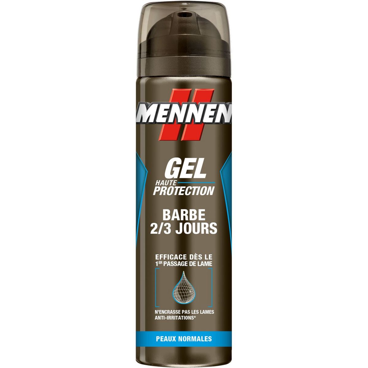 MENNEN Gel de rasage pour barbe de 2/3 jours et peaux normales 200ml