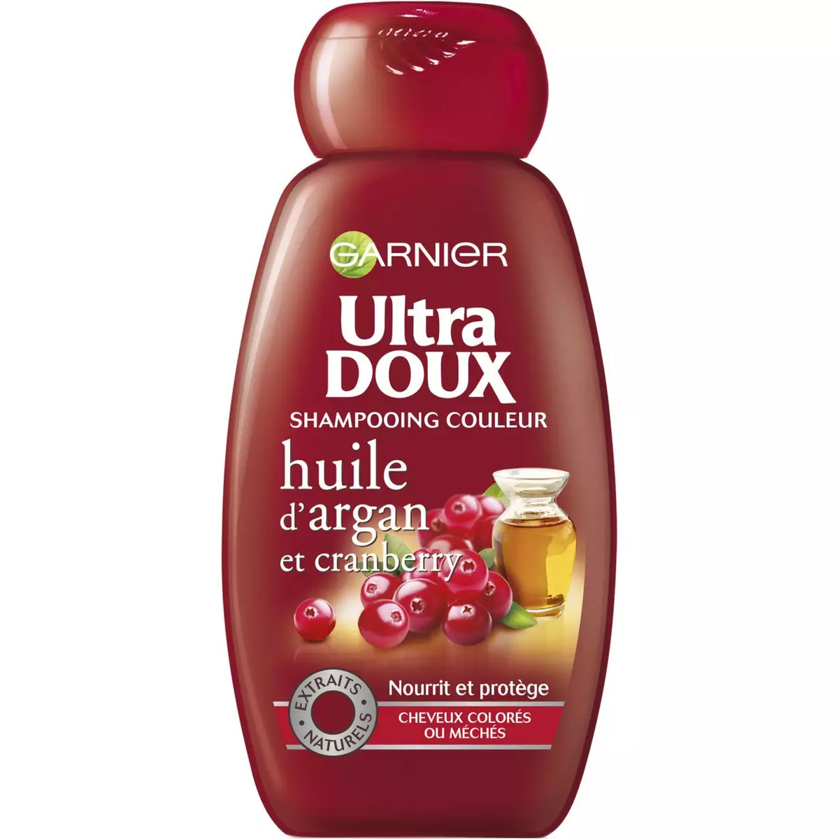 ULTRA DOUX Shampooing huile d'argan & cranberry cheveux colorés ou méchés 250ml