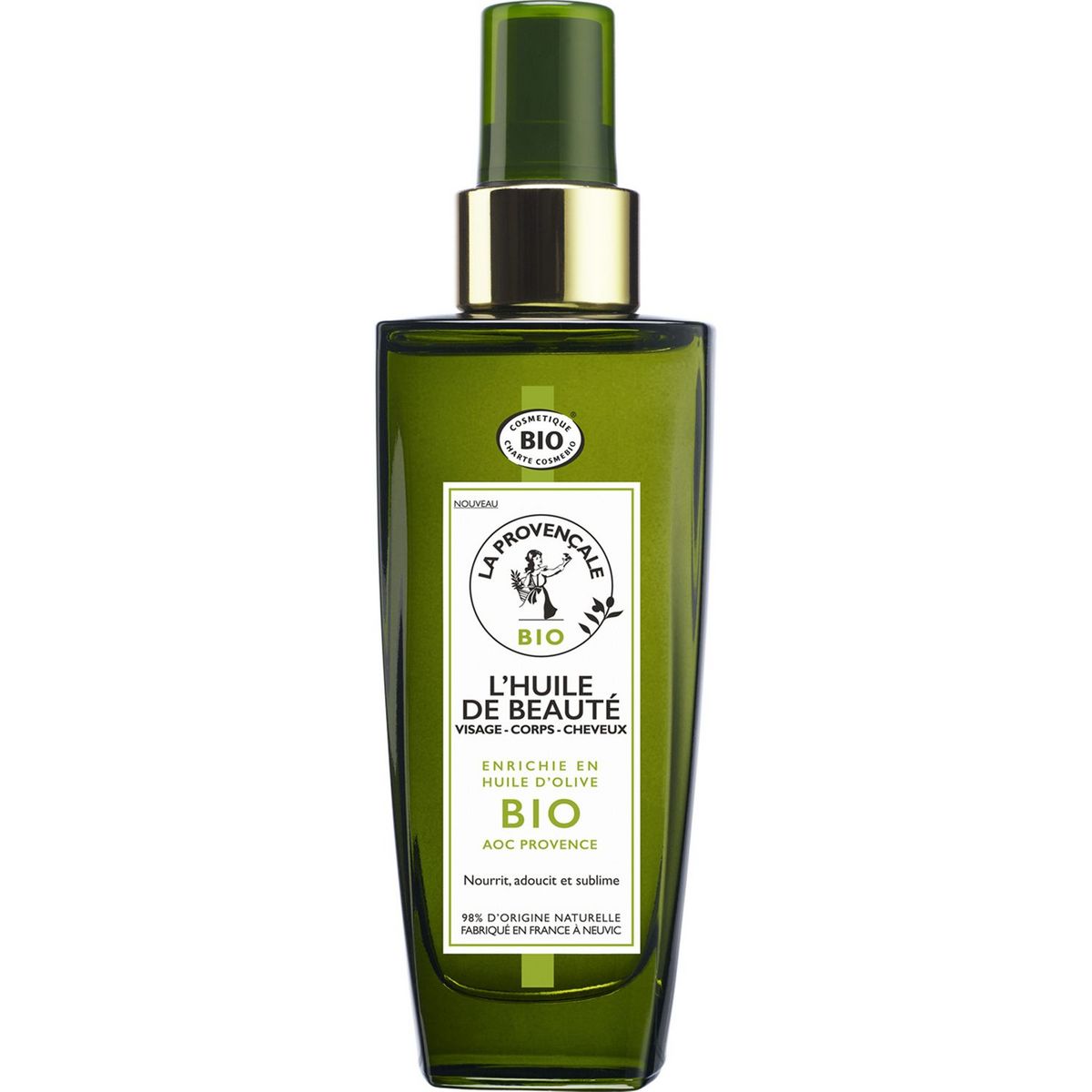 LA PROVENCALE BIO Huile de beauté visage corps et cheveux huile d'olive bio 100ml