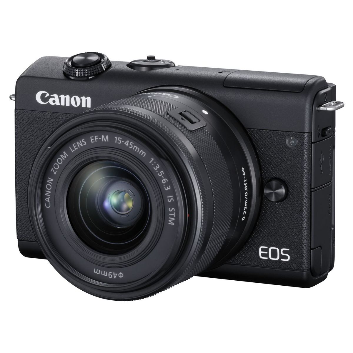 CANON Appareil photo EOS M200 NR EF-M 15-45MMIS STM Noir