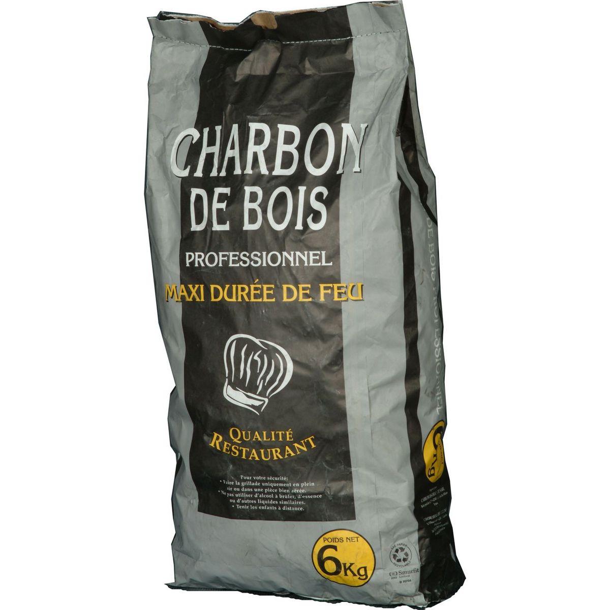 Charbon de bois professionnel 6kg 6kg