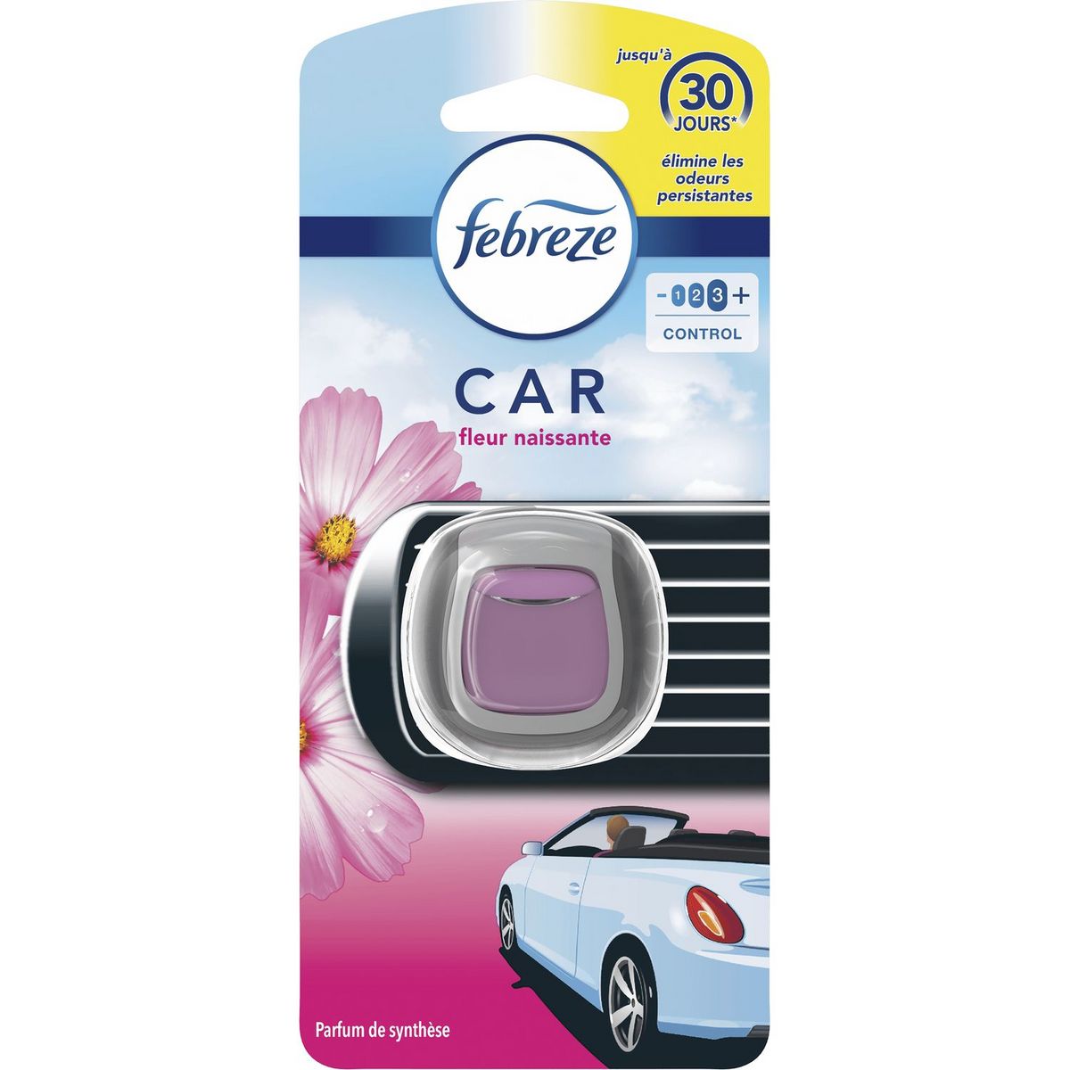 FEBREZE Désodorisant voiture fleur naissante 1 désodorisant