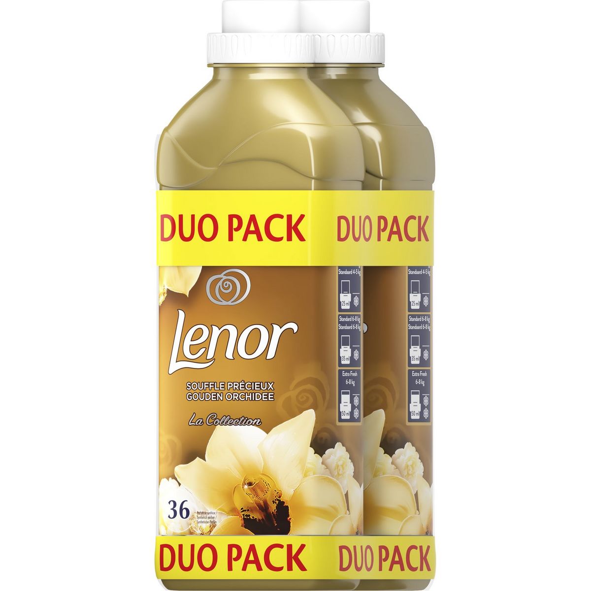 LENOR Souffle Précieux Adoucissant linge concentré 2x36 lavages 2x0,9l