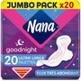 NANA Secure Fit serviettes hygiéniques nuit avec ailettes 20 serviettes