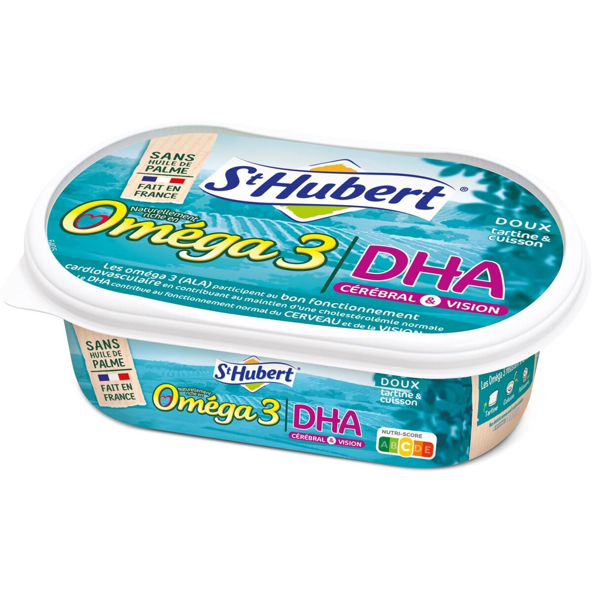 ST HUBERT Margarine omega 3 DHA doux 250g pas cher Auchan.fr