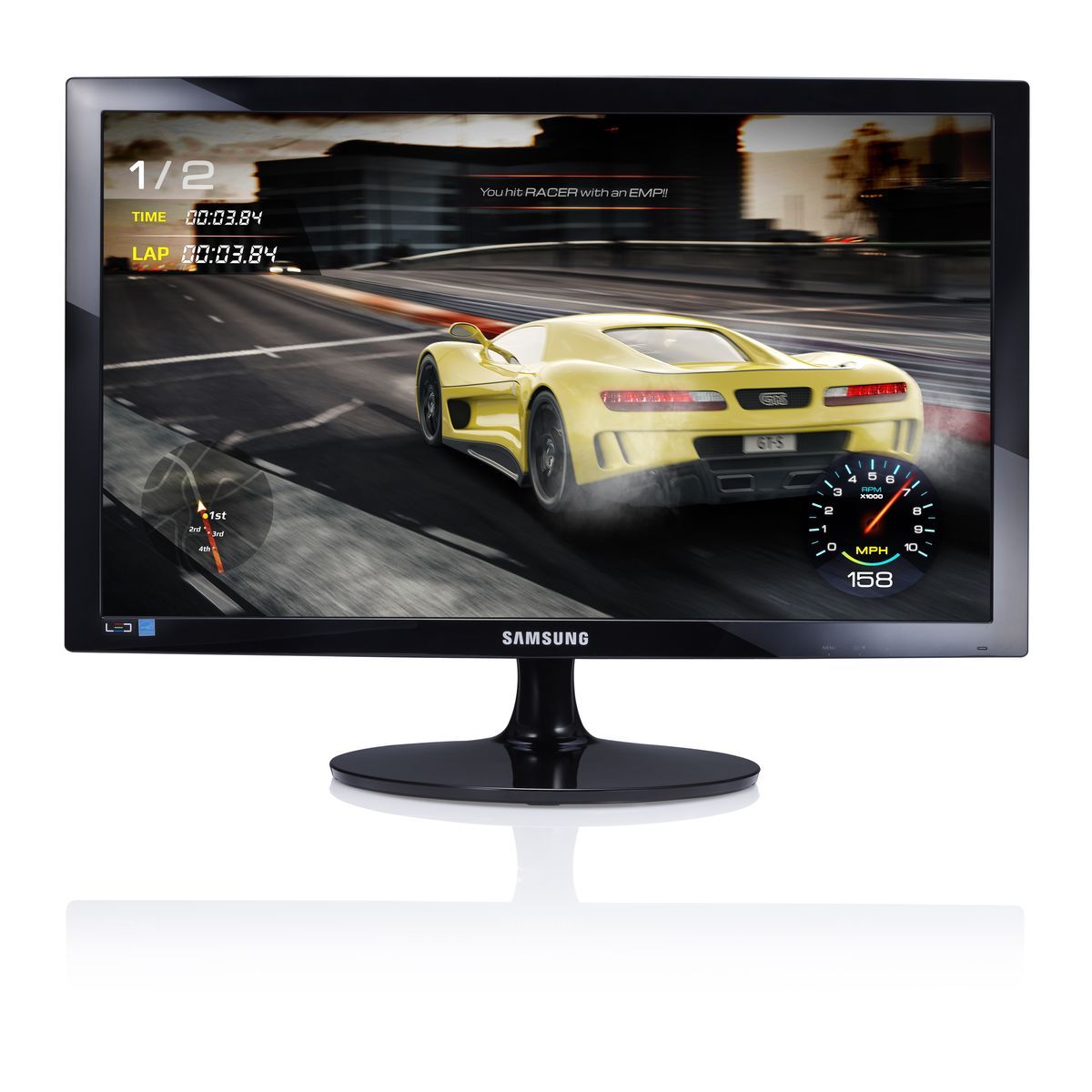 SAMSUNG Ecran LS24S332HSO/EN Noir brillant