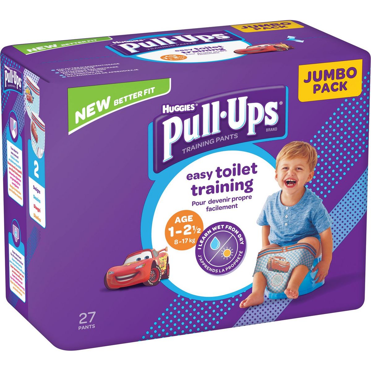 HUGGIES Pull-ups culottes apprentissage garçon taille 4 (8-17kg) 27 culottes