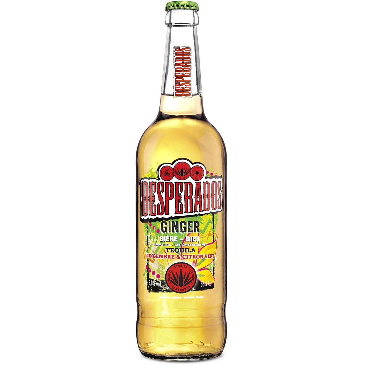 DESPERADOS Bière blonde ginger aromatisée tequila gingembre citron 5% 65cl