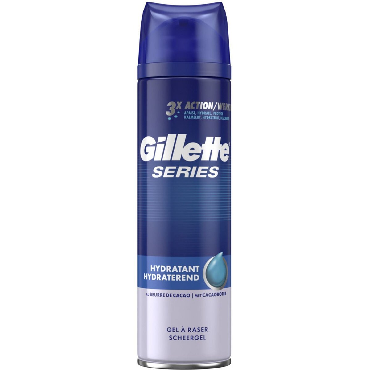 GILLETTE Gillette Series Hydratant Gel À Raser Pour Homme 200&nbsp;ml, Pour Un Rasage Ultra Doux 200ml