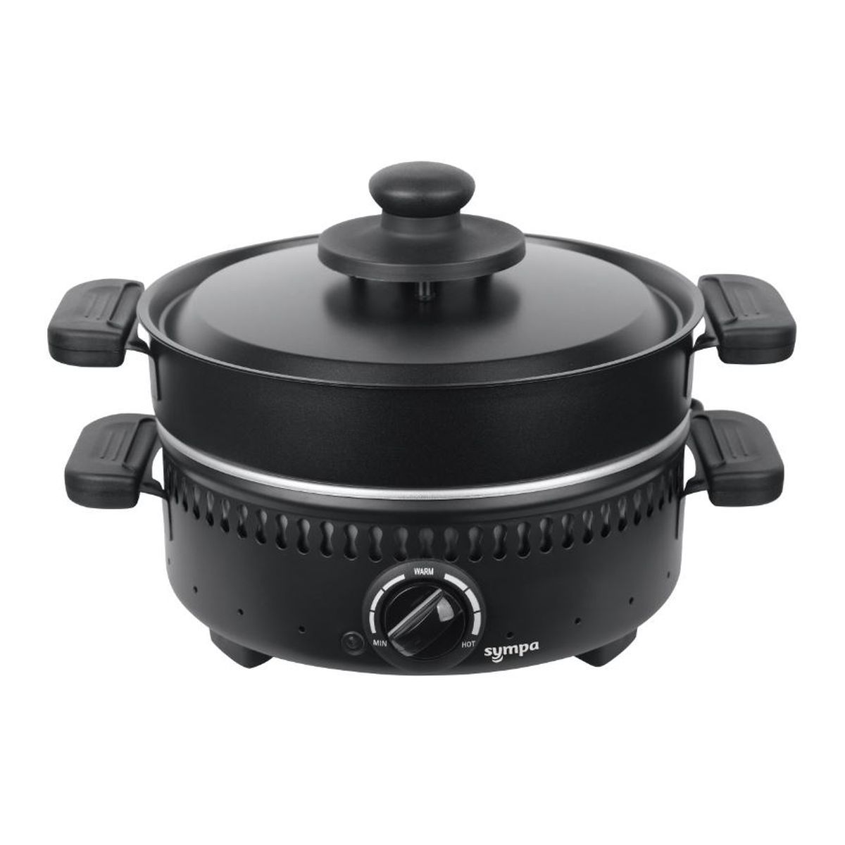 SYMPA Appareil à châtaigne et crêpière 1147 - Noir
