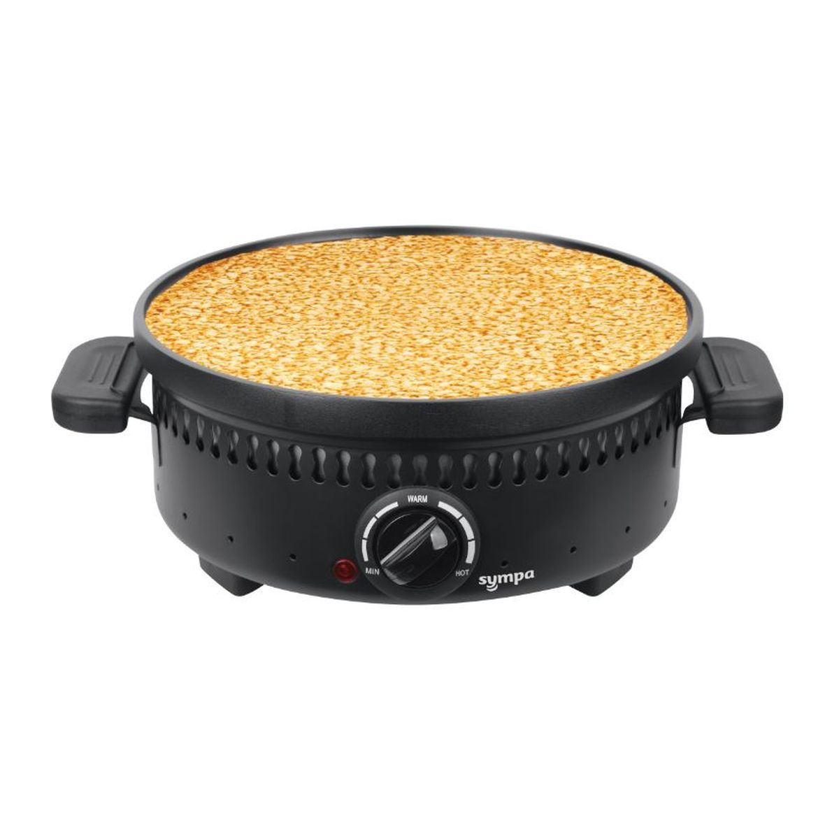 SYMPA Appareil à châtaigne et crêpière 1147 - Noir