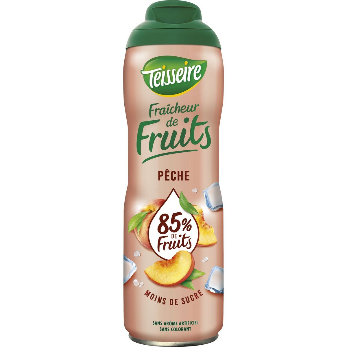 TEISSEIRE Sirop fraîcheur de fruits à la pêche bidon 60cl