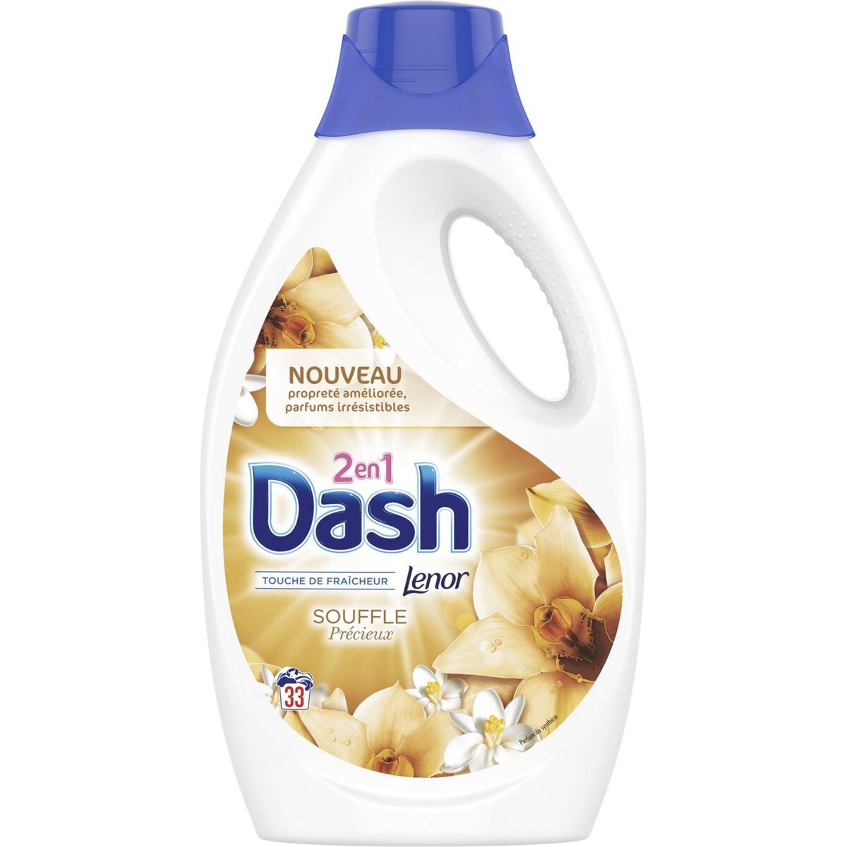 DASH Lessive liquide souffle précieux fraîcheur Lenor 33 lavages 1,815l