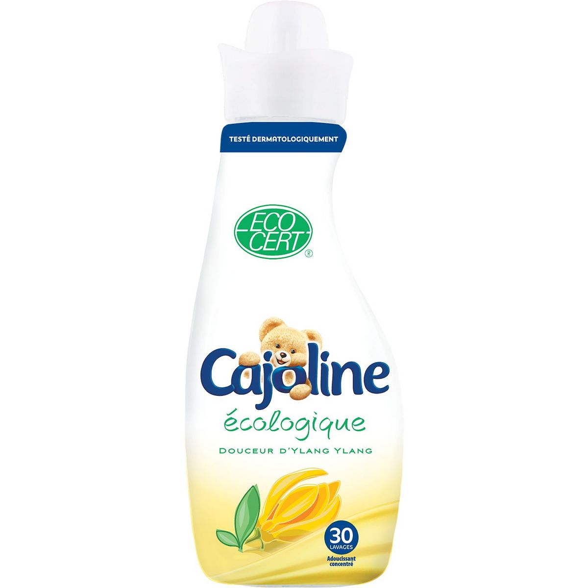 CAJOLINE Adoucissant écologique douceur d'ylang ylang 30 lavages 75cl