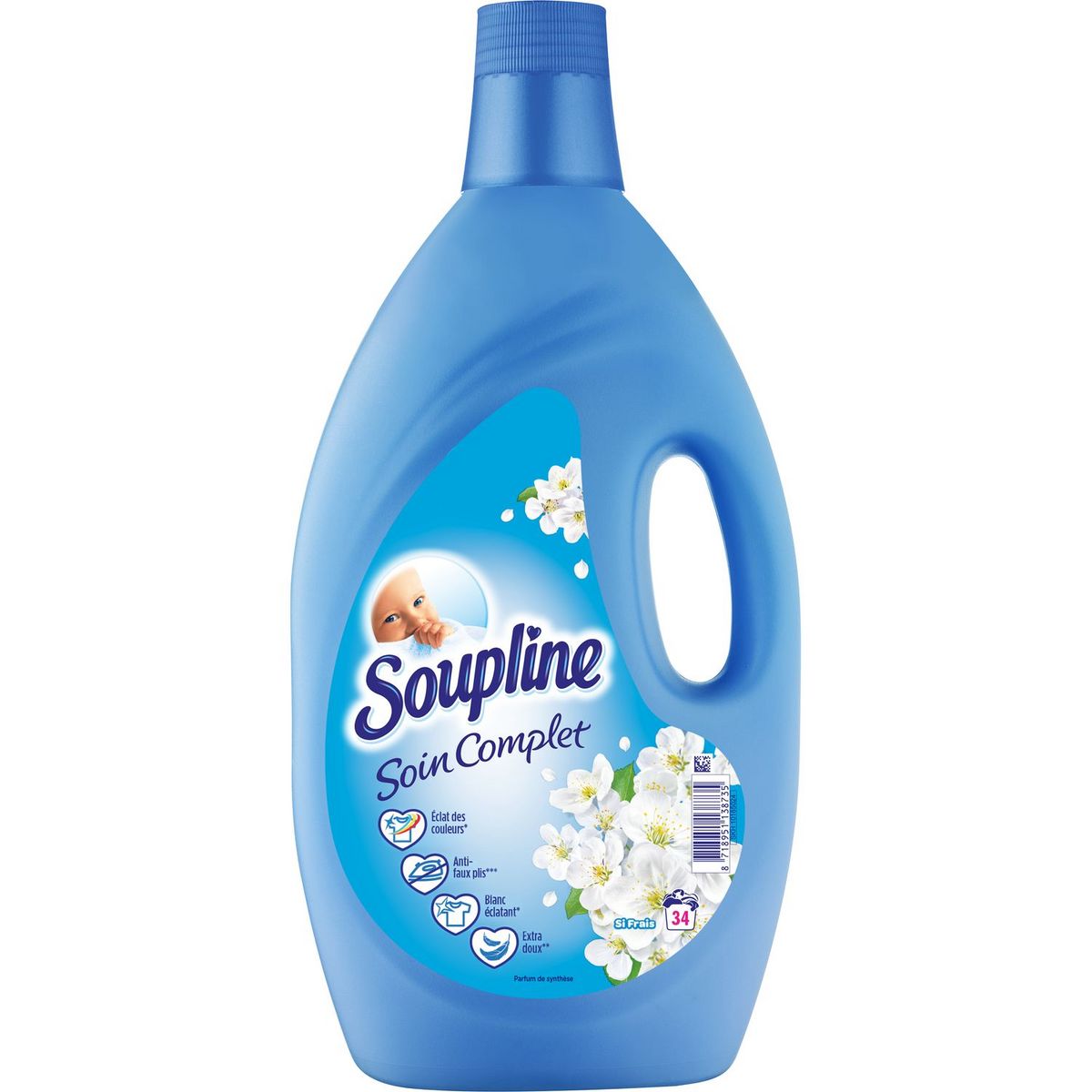 SOUPLINE Assouplissant soin complet 34 lavages 2l