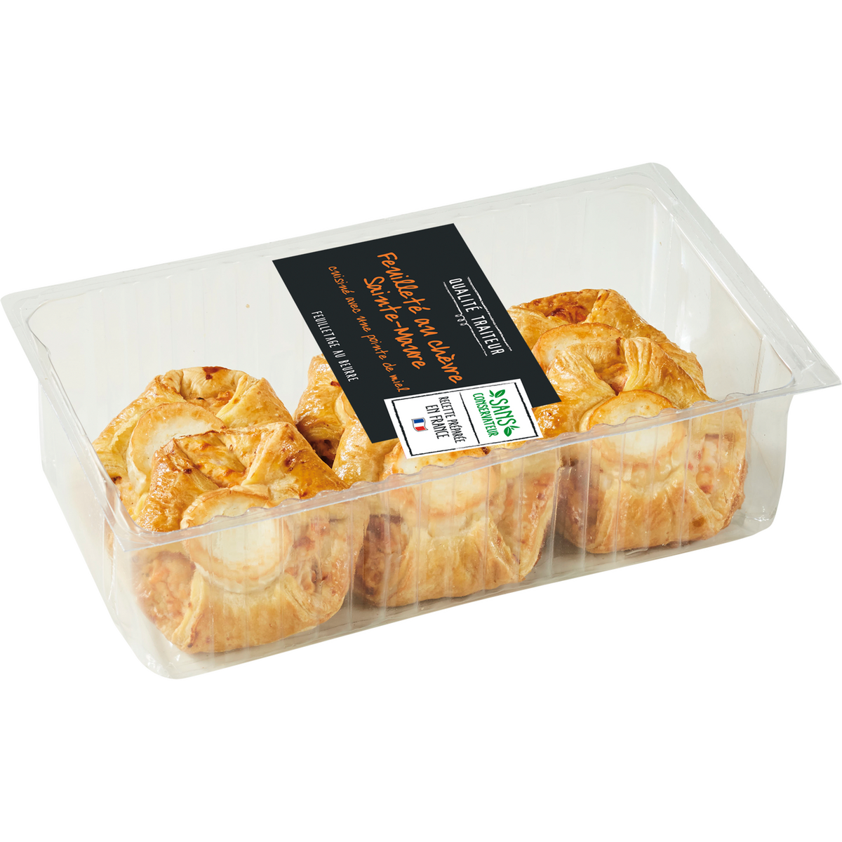 QUALITE TRAITEUR Qualité Traiteur Feuilleté au chèvre avec une pointe de miel 6x100g