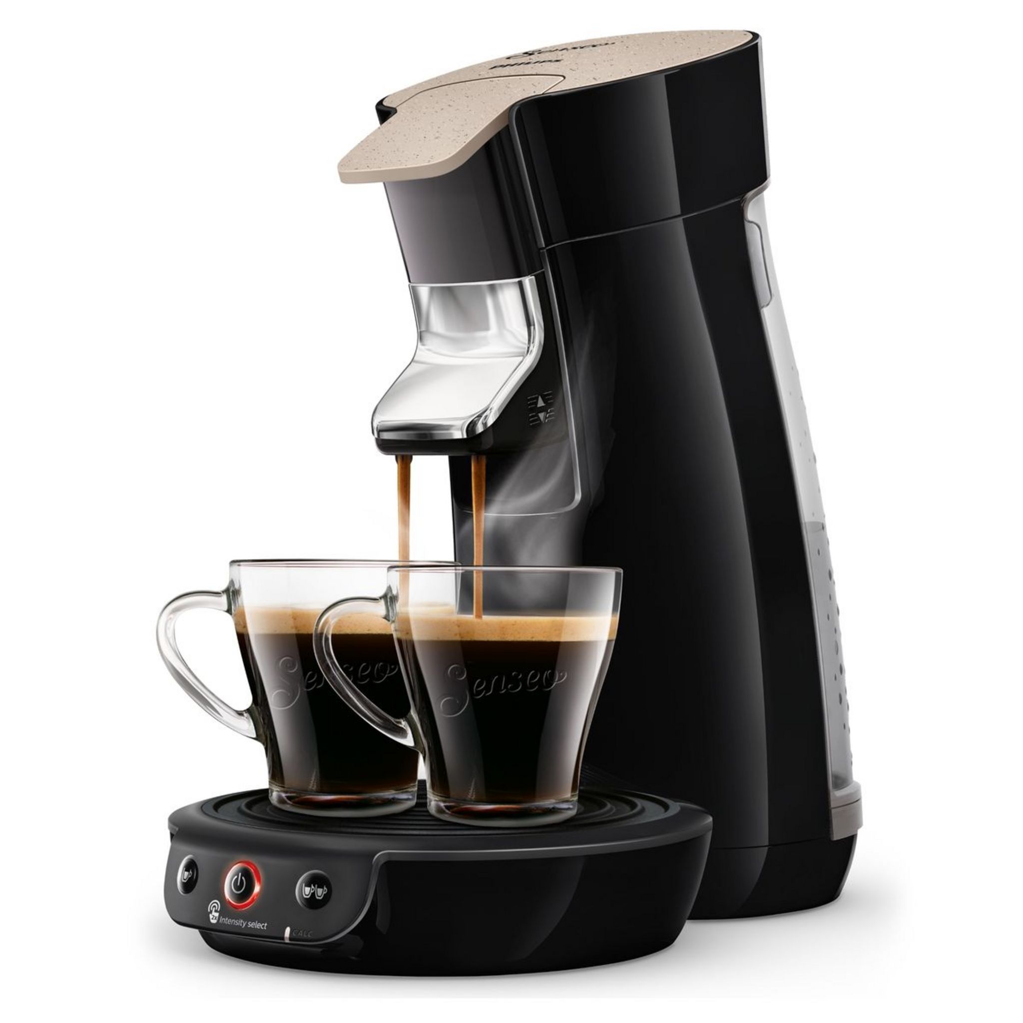 Voir la diapositive 1 : PHILIPS Machine à café à dosettes Senseo HD65262/36 - Noir