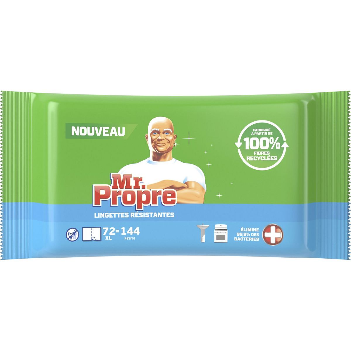 MR.PROPRE Lingettes antibactériennes x72