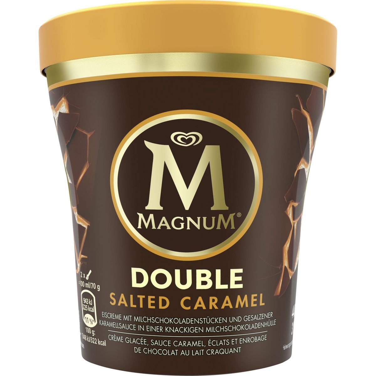 MAGNUM Crème glacée en pot double salted caramel 310g