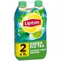 LIPTON Green Ice Tea Boisson aux extraits de thé goût citron vert menthe 2x1l