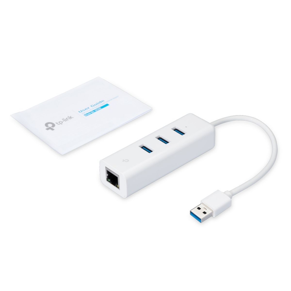 TP-LINK Adaptateur USB 2 en 1 Hub USB 3.0 et Port Gigabit Ethernet