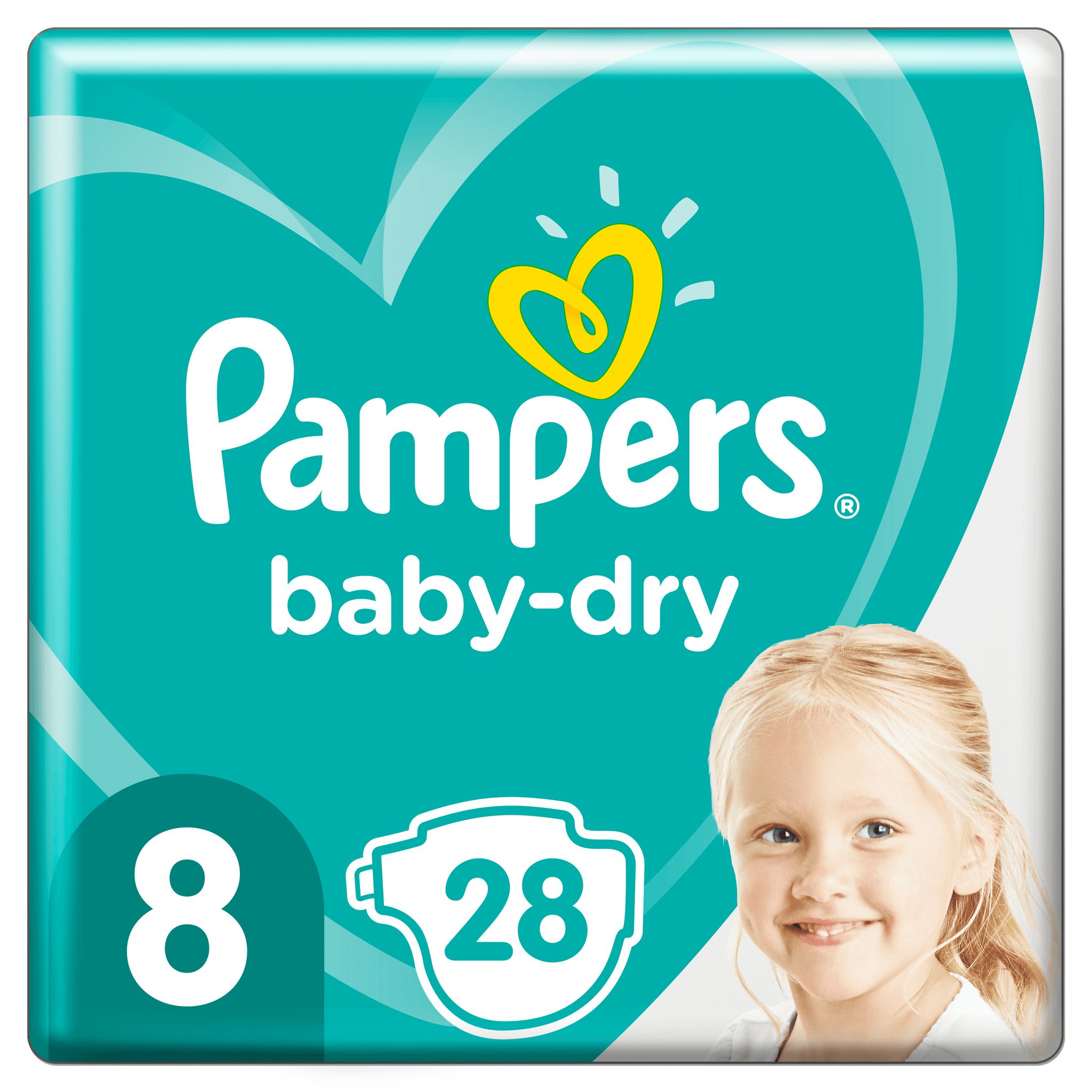 Voir la diapositive 13 : PAMPERS Baby dry Couche taille 8 (17kg +) x28 28 couches
