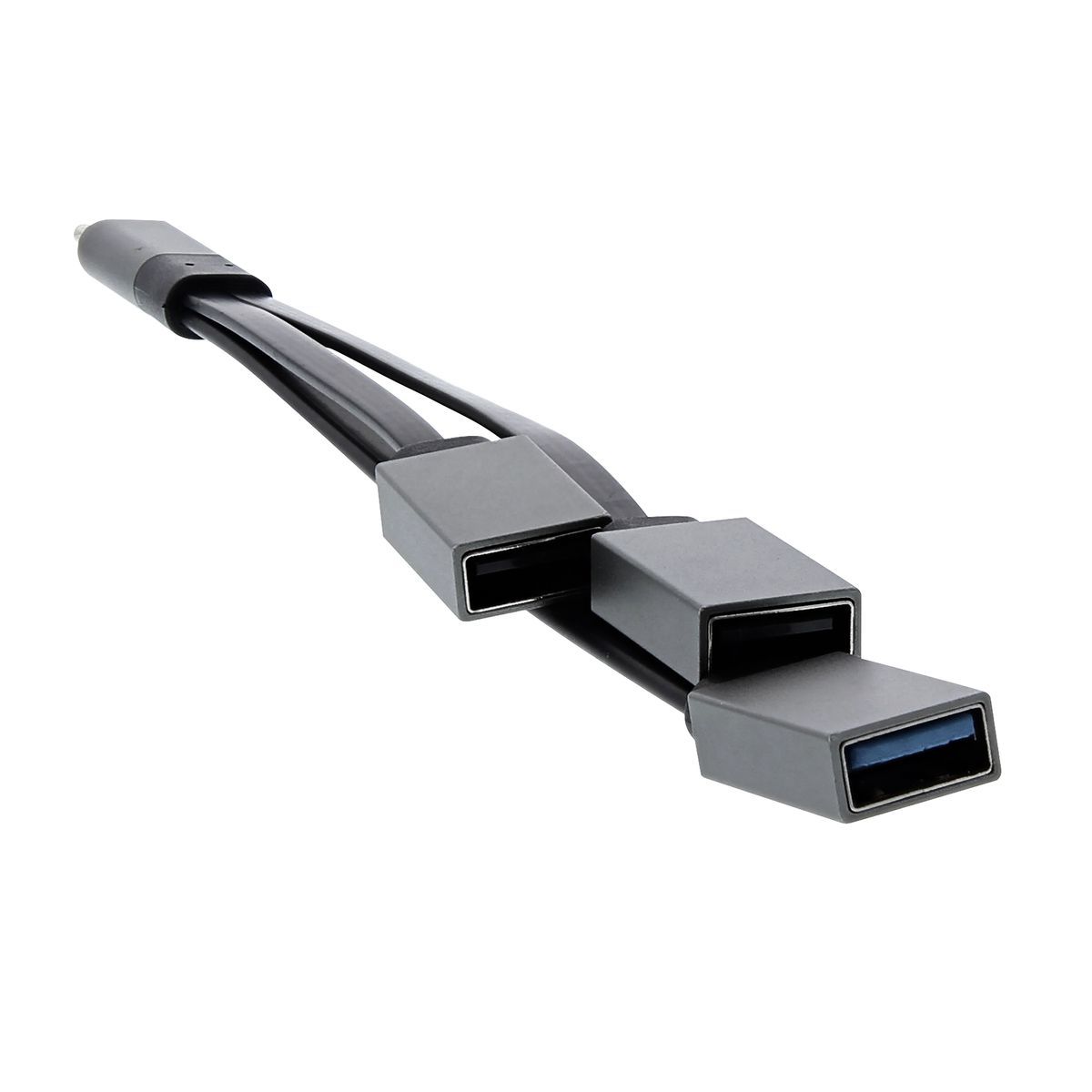 TNB Adaptateur ICLICK USBC/USBA 3.0 TCM3USBF Noir et Aluminium