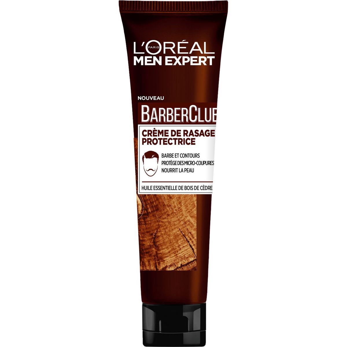 L'OREAL Barber Club crème de rasage protectrice barbe et contour 150ml
