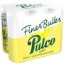 PULCO Eau gazeuse fines bulles aromatisée au citron boîtes 6x33cl