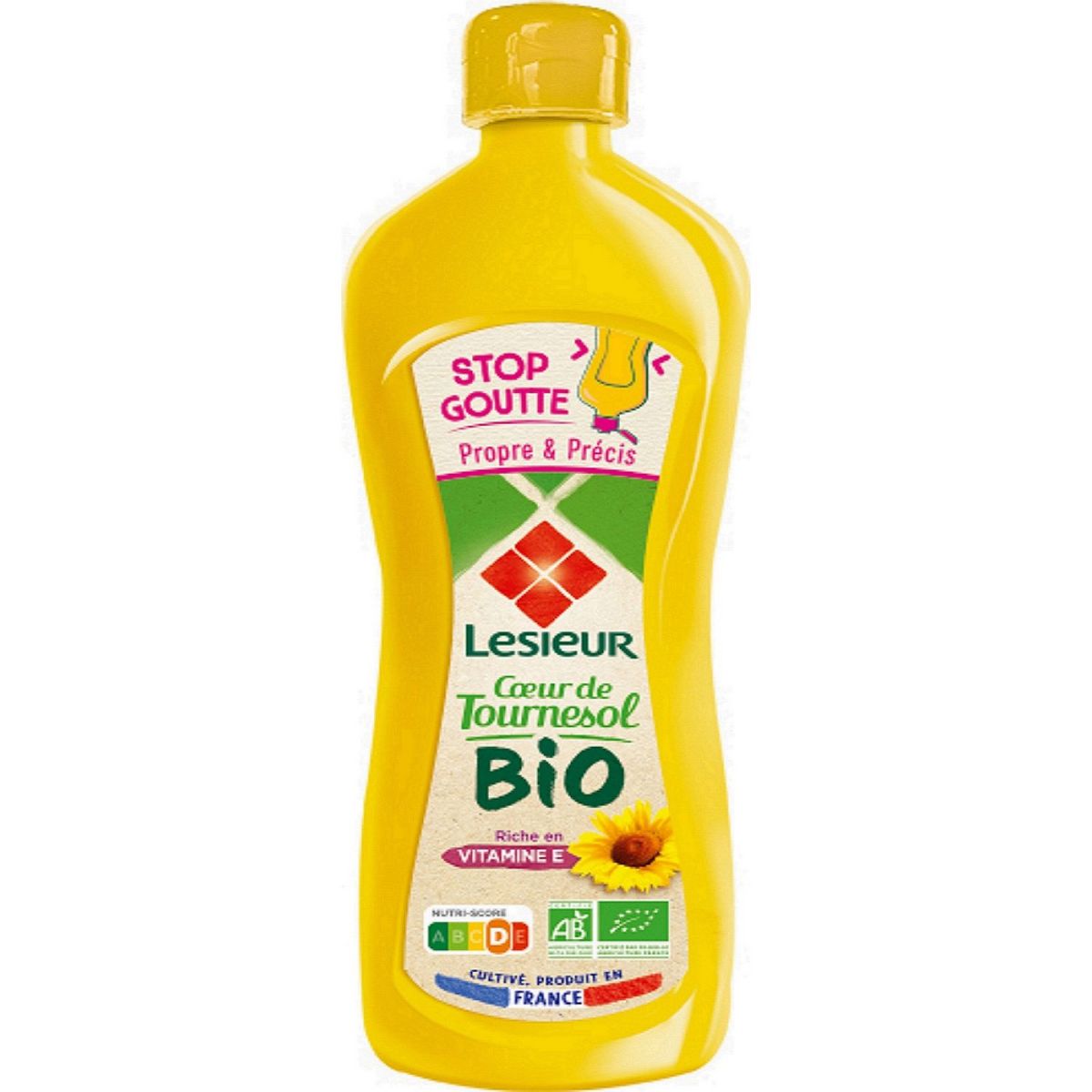 LESIEUR Coeur de tournesol huile bio  675ml