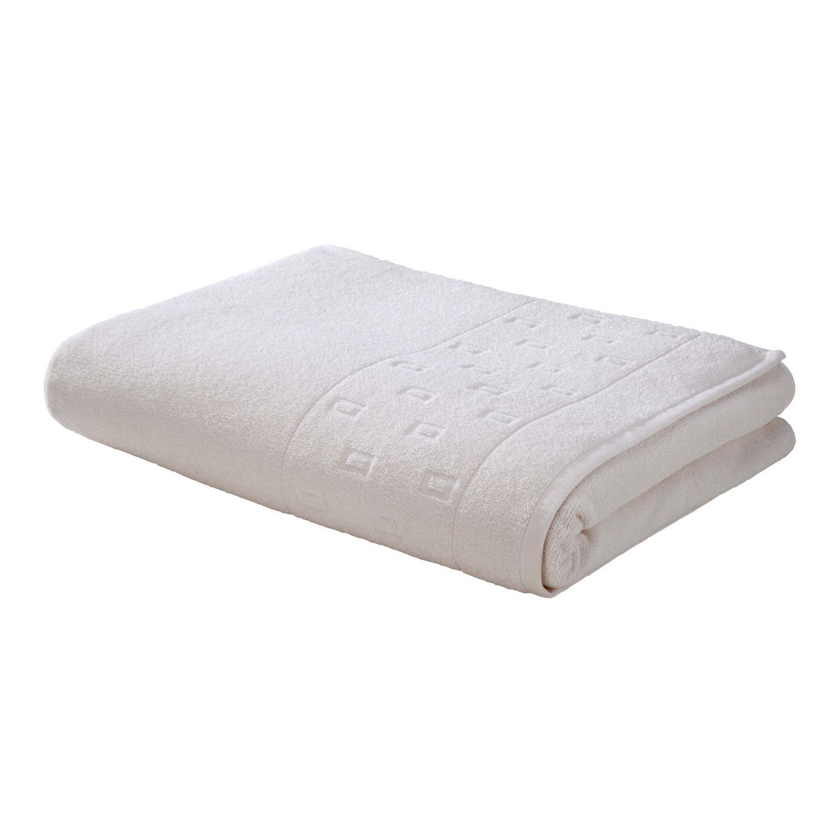 NATIONAL GEOGRAPHIC National Géographic Drap de bain vanille 100x150cm 1 serviette