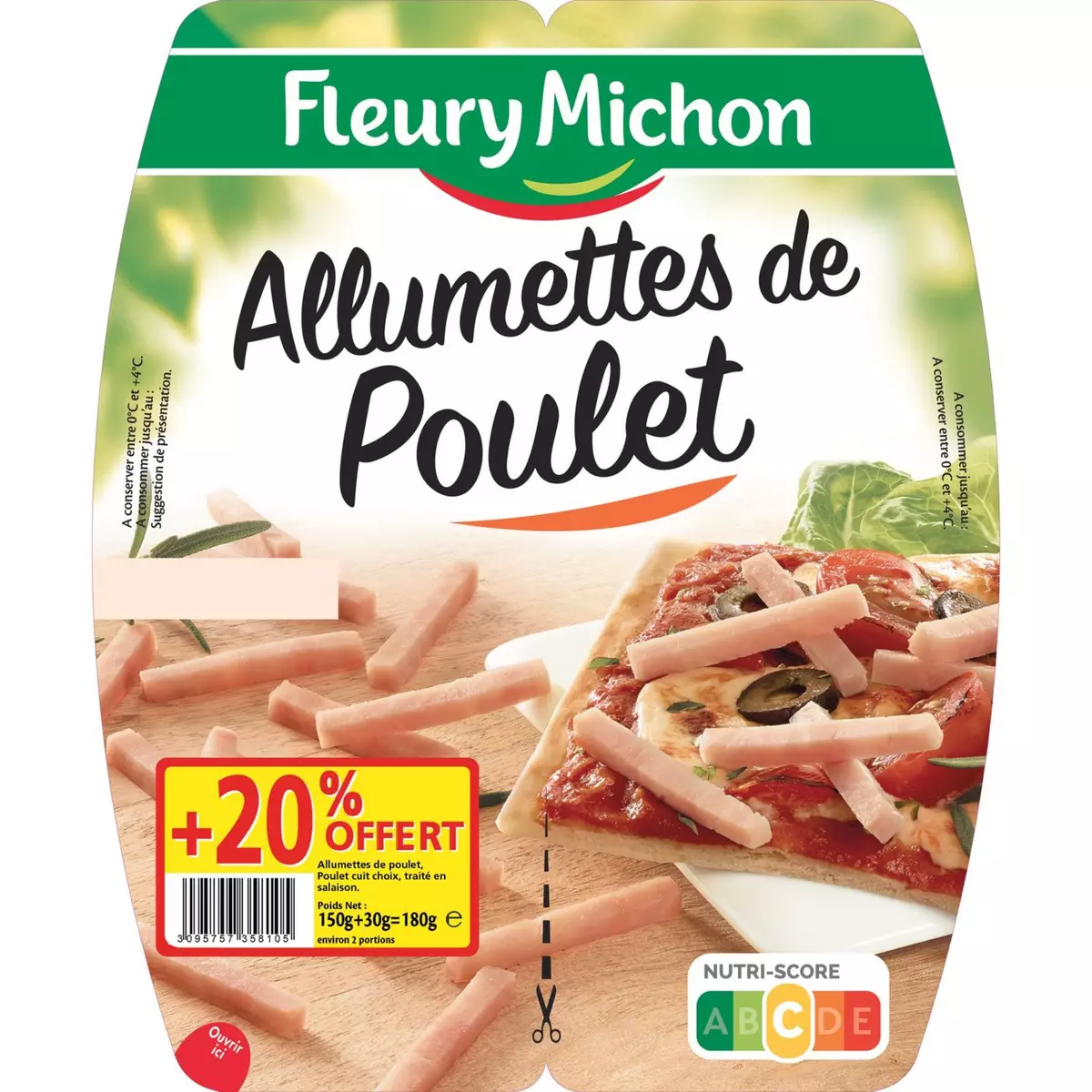 FLEURY MICHON Fleury Michon Allumettes de poulet 2x75g +20% offert 2x75g +20% offert