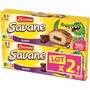 SAVANE Barr' Gâteaux chocolat sachets fraîcheur 2x7 gâteaux 378g 2x7 gâteaux 378g