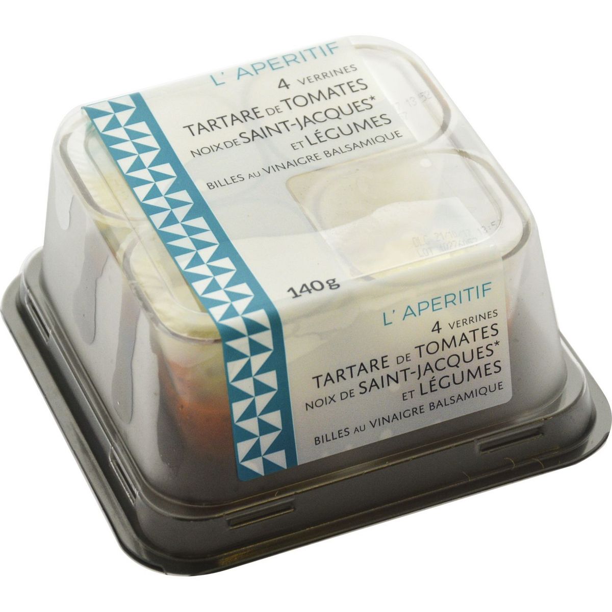 AUCHAN LE TRAITEUR Auchan Le Traiteur Verrines tartare de tomates, noix de St Jacques x4 -140g 4 verrines 140g