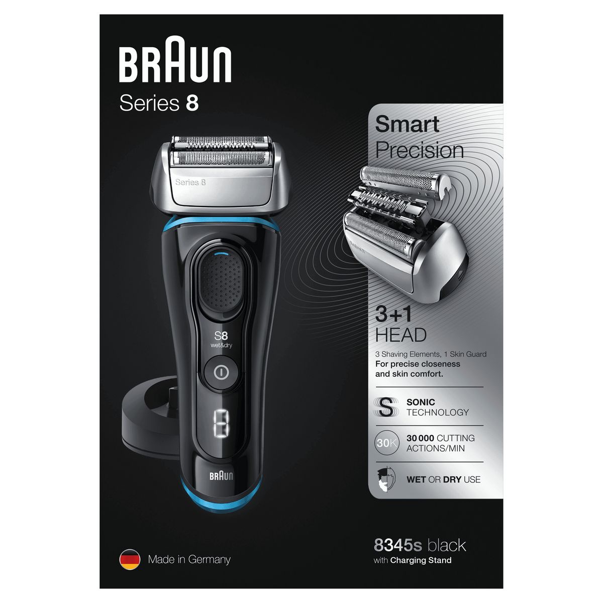 BRAUN Rasoir électrique - SERIES 8 8345S