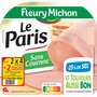 FLEURY MICHON Le Paris jambon cuit taux de sel réduit 2x4  +1offert