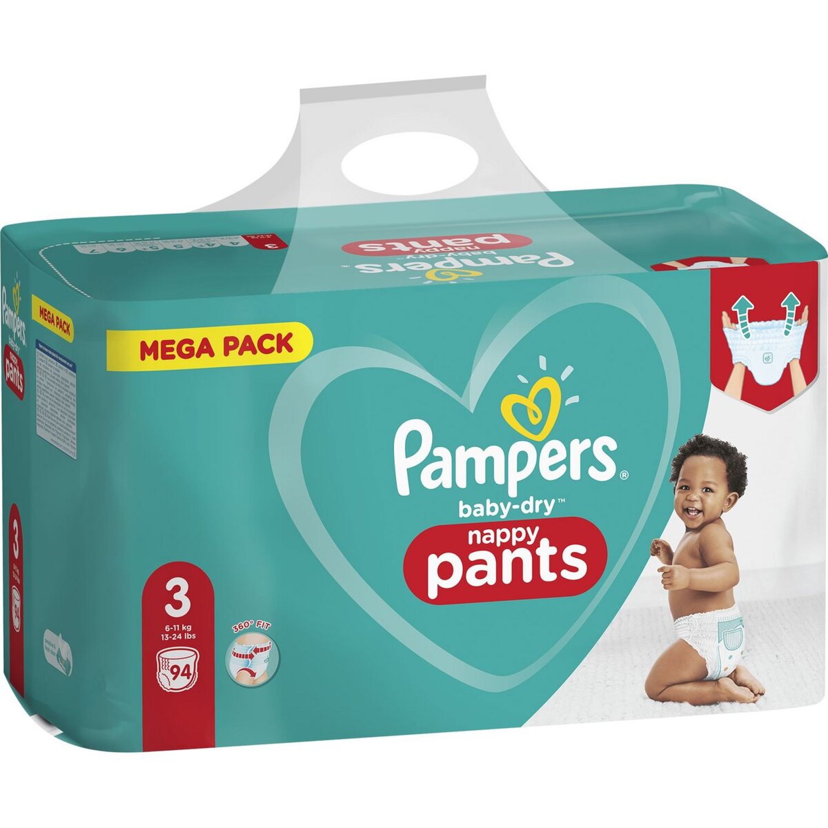 PAMPERS Baby-dry Couches-culottes taille 3 (6-11kg) 94 couches pas