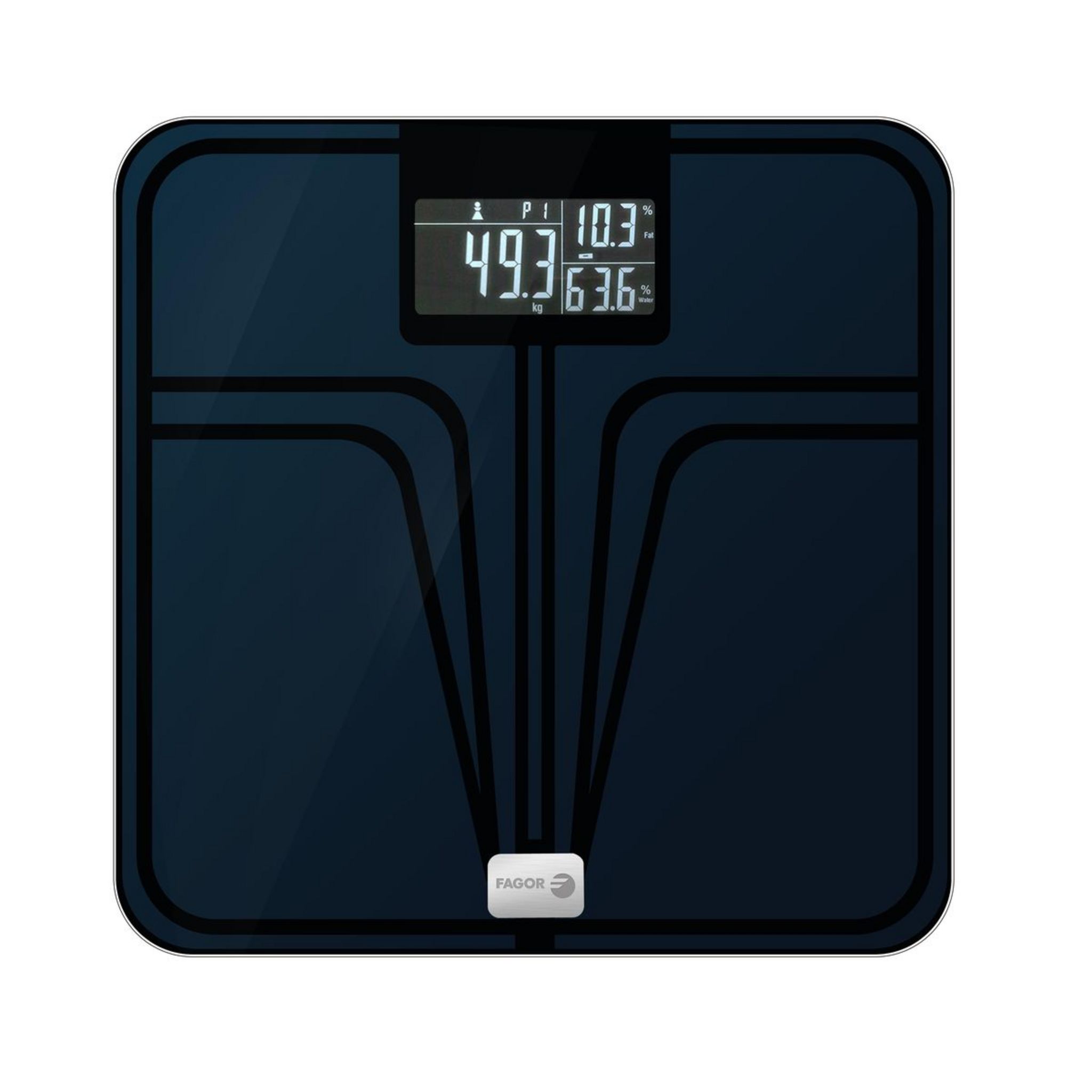 Voir la diapositive 3 : FAGOR Pèse personne impédancemètre FG1100 - Noir