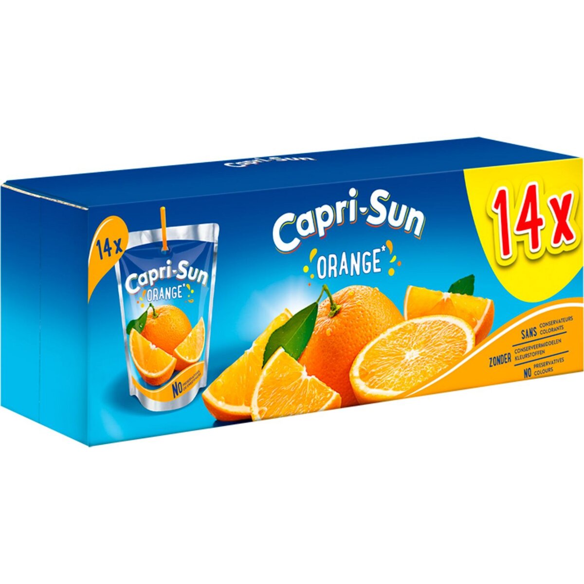 CAPRI-SUN Boisson au jus de fruits à l'orange poches 14x20cl