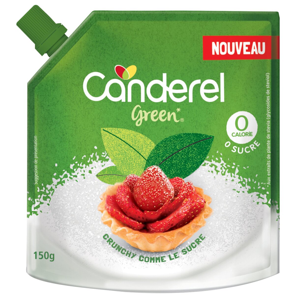 CANDEREL Green édulcorant 0 calorie 0 sucre 150g pas cher 