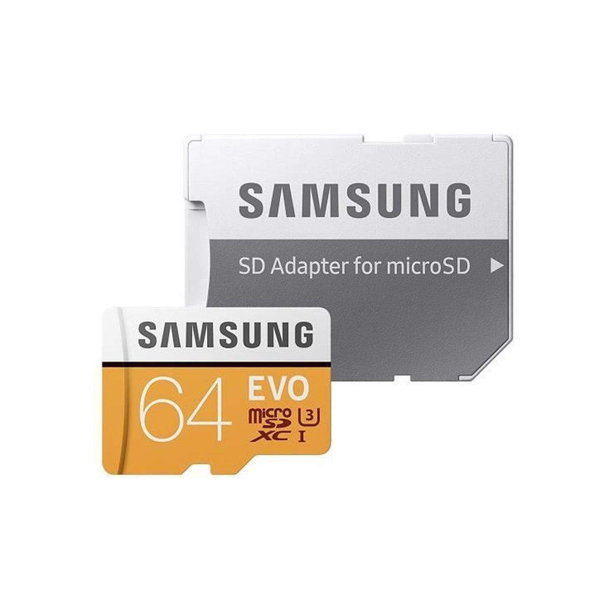 SAMSUNG MICROSD 64GO EVO avec Adaptateur